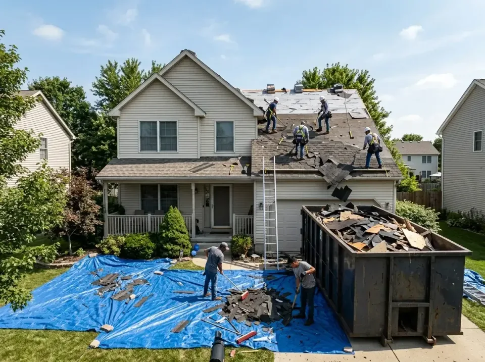 roof-replacement-debris-remova-004 — frequently asked questions, Cheapest Dumpster Rentals in Middlebranch, OH